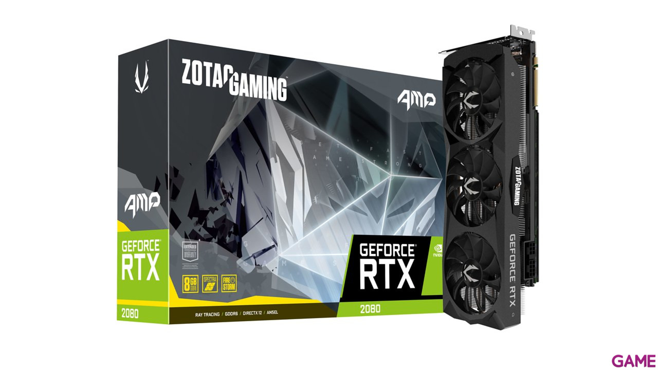 ZOTAC GAMING GeForce RTX 2080 AMP! 8GB GDDR6 - Tarjeta Gráfica Gaming-1