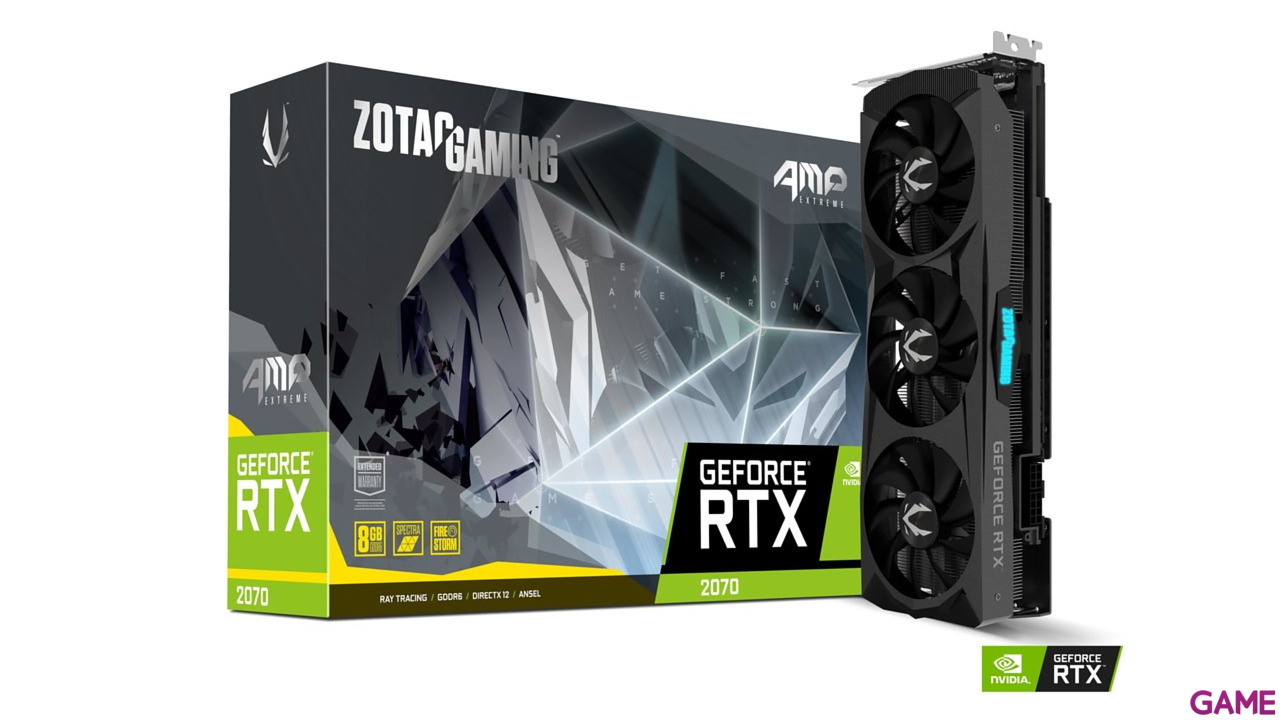 ZOTAC GAMING GeForce RTX 2070 AMP! Extreme 8GB GDDR6 - Tarjeta Gráfica Gaming-0