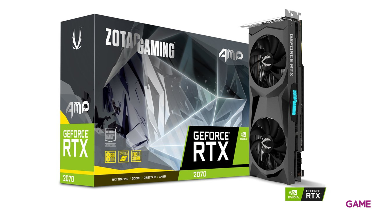 ZOTAC GAMING GeForce RTX 2070 AMP! 8GB GDDR6 - Tarjeta Gráfica Gaming-0