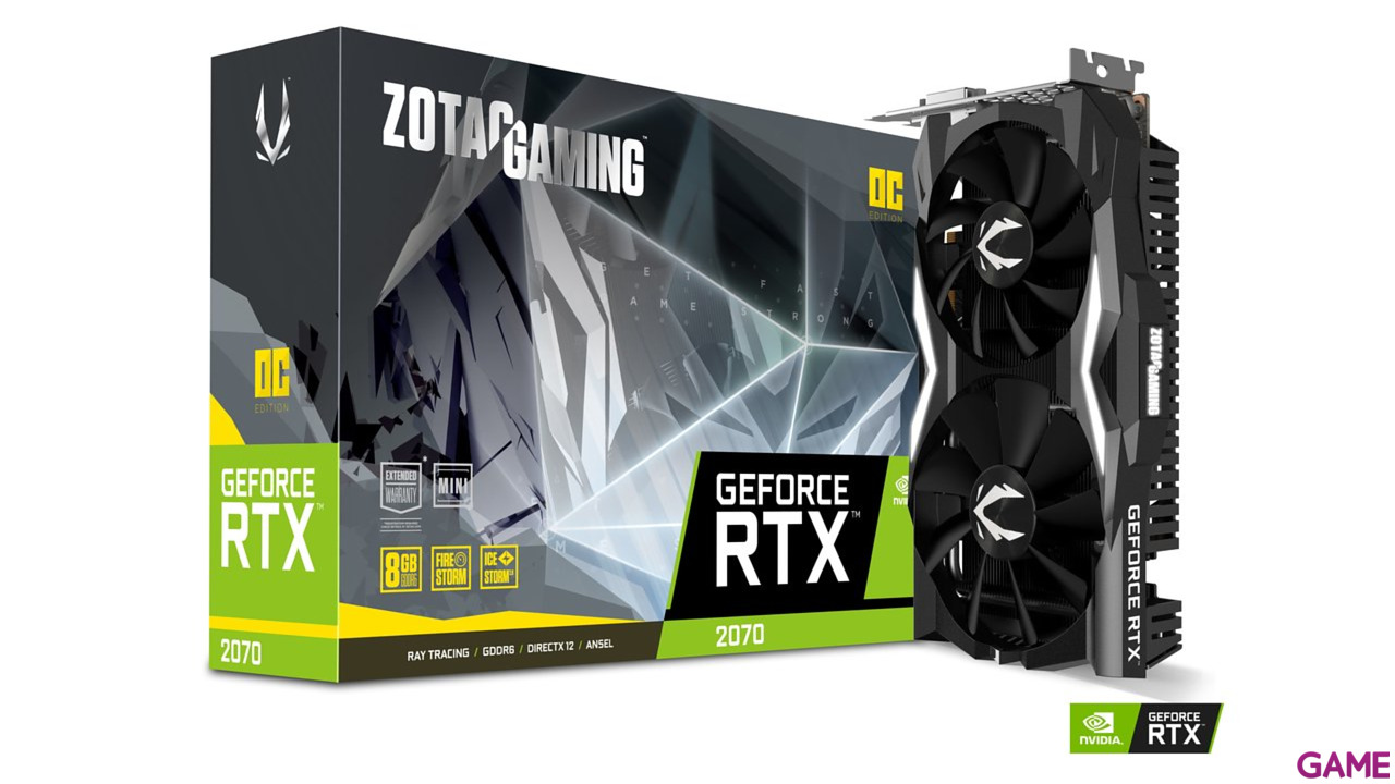 ZOTAC GAMING GeForce RTX 2070 OC Mini 8GB GDDR6 - Tarjeta Gráfica Gaming-0