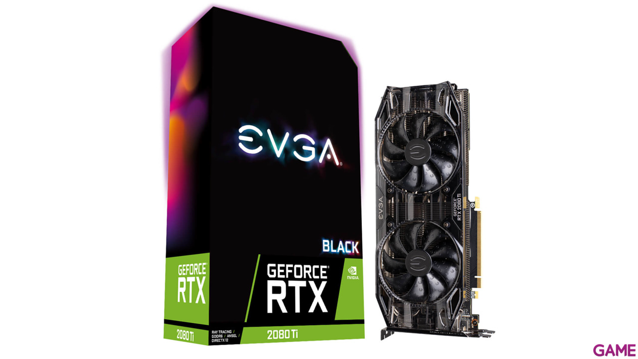 EVGA GeForce RTX 2080 Ti Black Edition 11GB GDDR6 - Tarjeta Gráfica Gaming-0