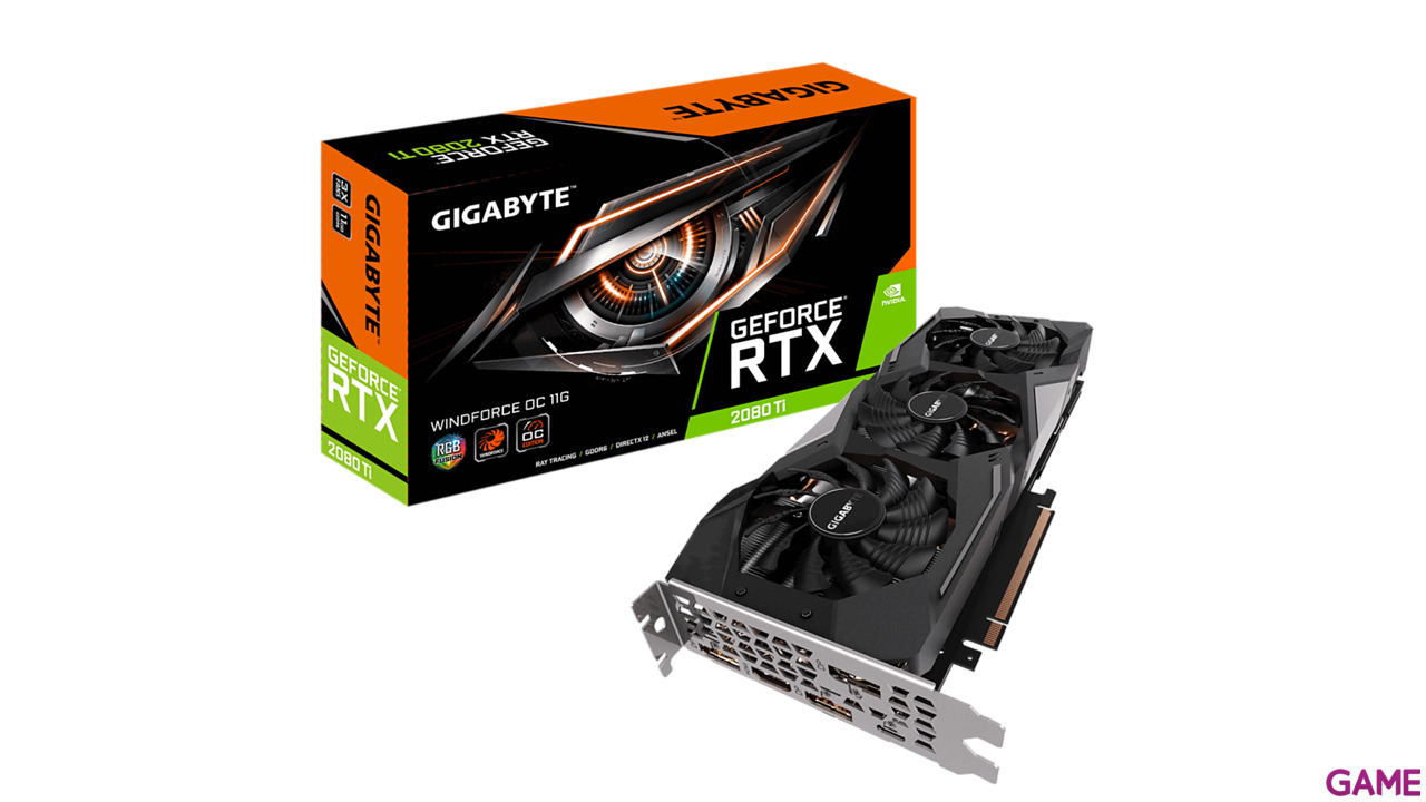 GIGABYTE GeForce RTX 2080 Ti WINDFORCE OC 11GB GDDR6 - Tarjeta Gráfica Gaming-0