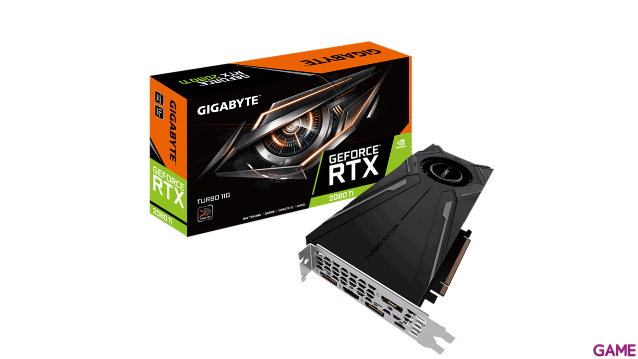 GIGABYTE GeForce RTX 2080 Ti TURBO 11GB GDDR6 - Tarjeta Gráfica Gaming-0