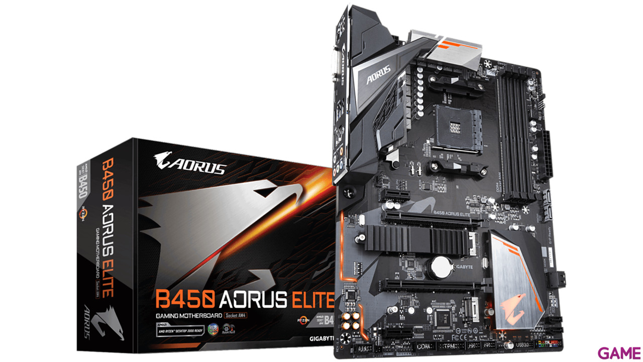 Gigabyte B450 Aorus ELITE ATX AM4 - Placa Base-5