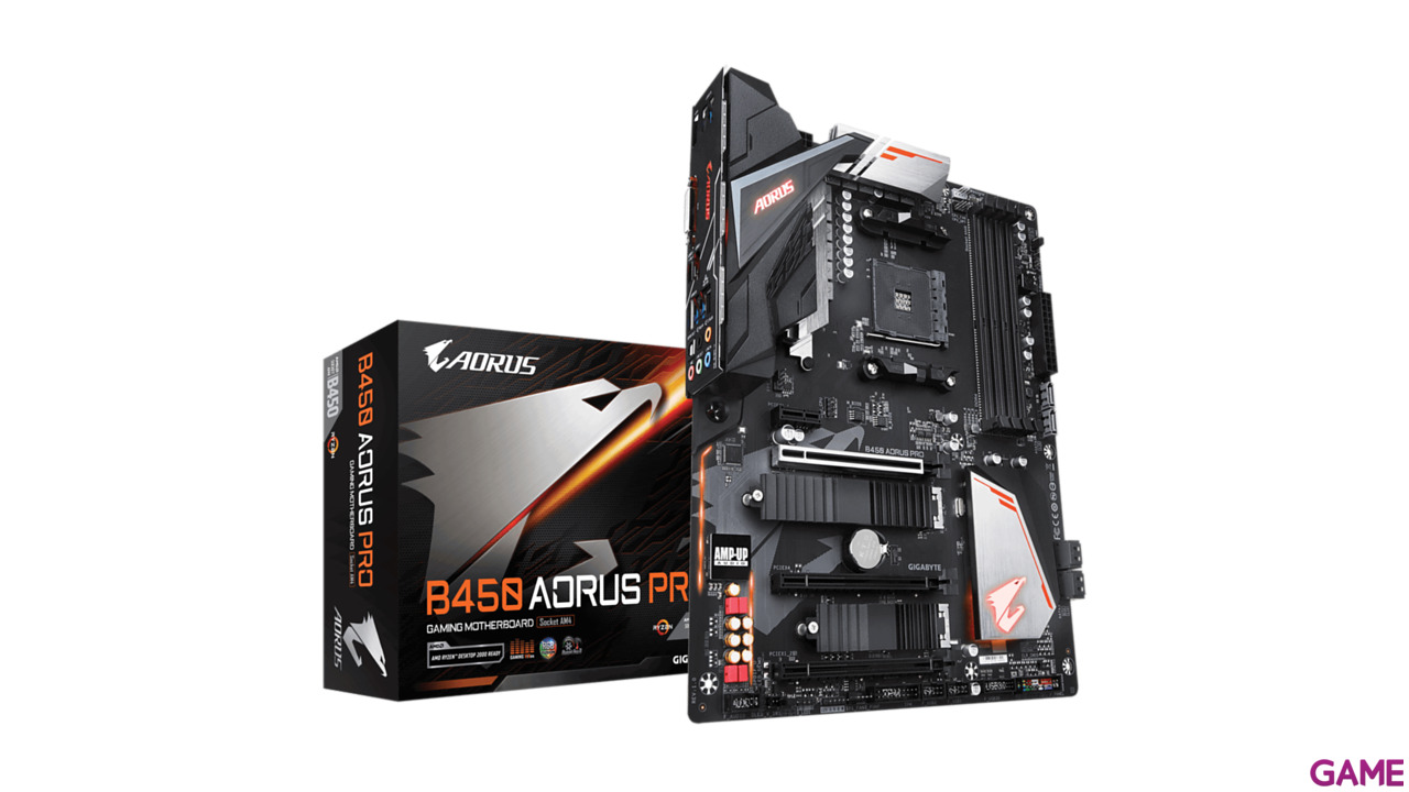 Gigabyte B450 Aorus Pro WIFI AM4 ATX - Placa Base-0