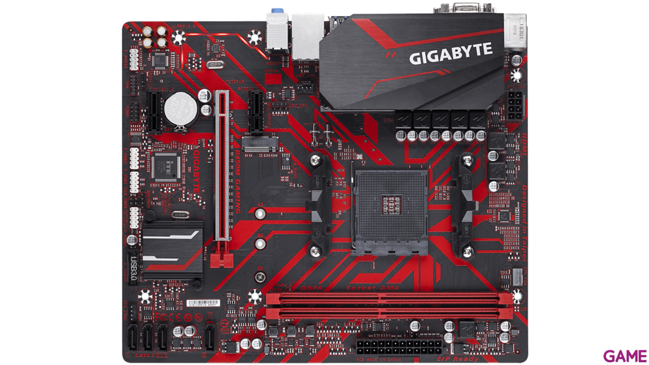 Gigabyte B450M Gaming AM4 Micro ATX - Placa Base-1