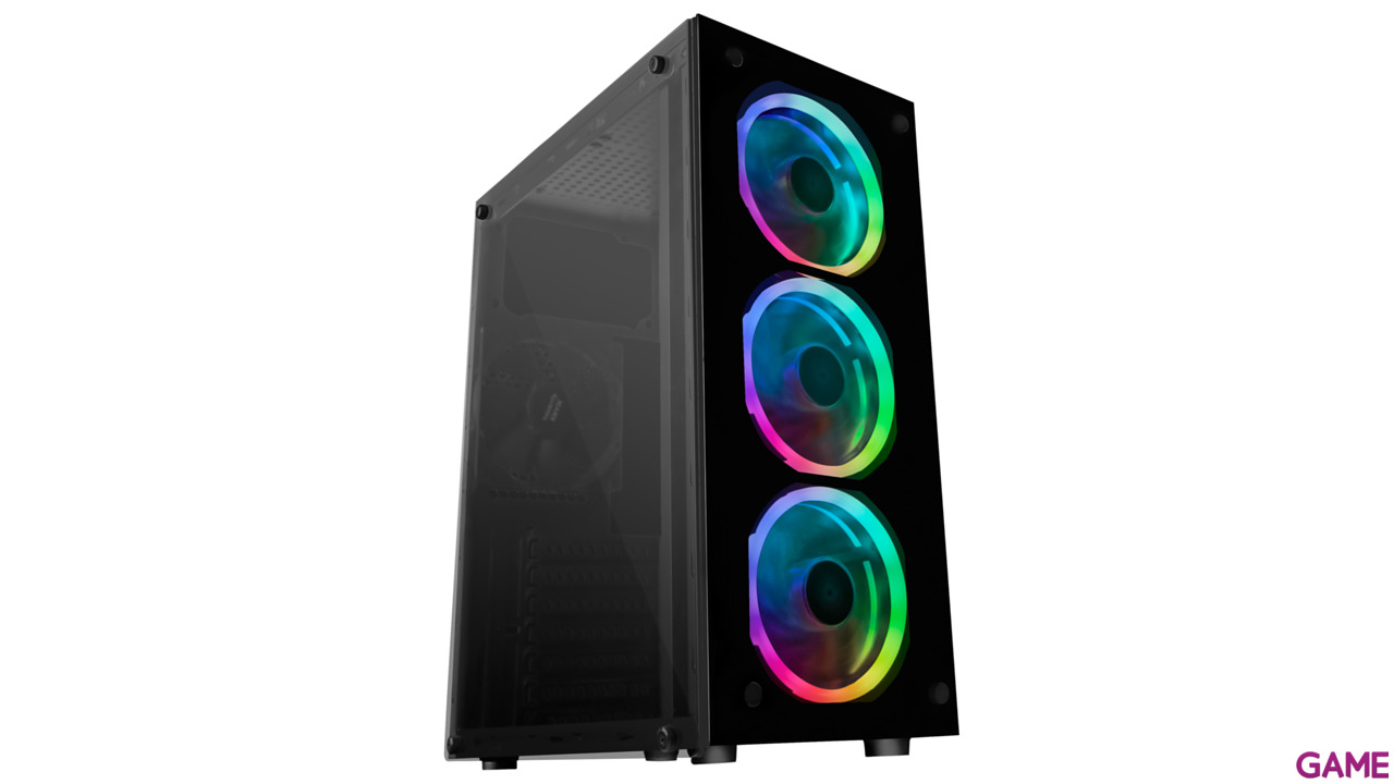 Mars Gaming MCG RGB Cristal Templado ATX-3