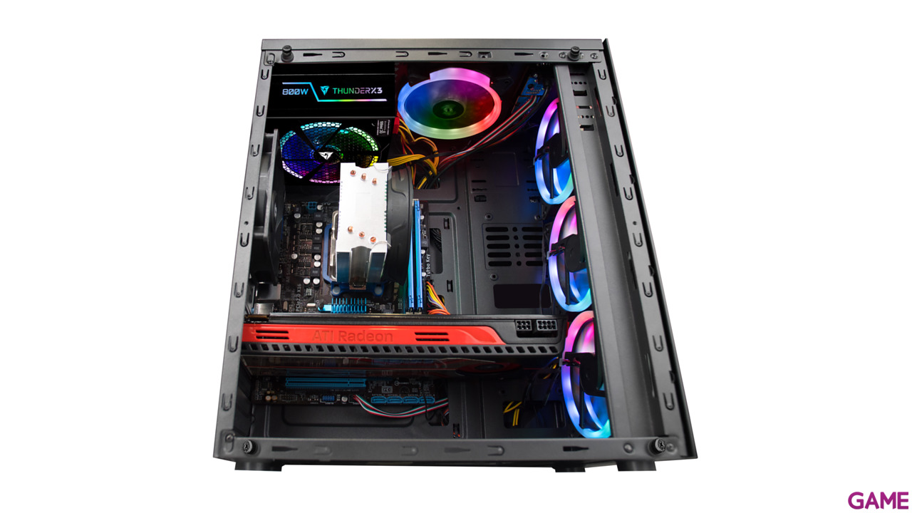 Mars Gaming MCG RGB Cristal Templado ATX-4