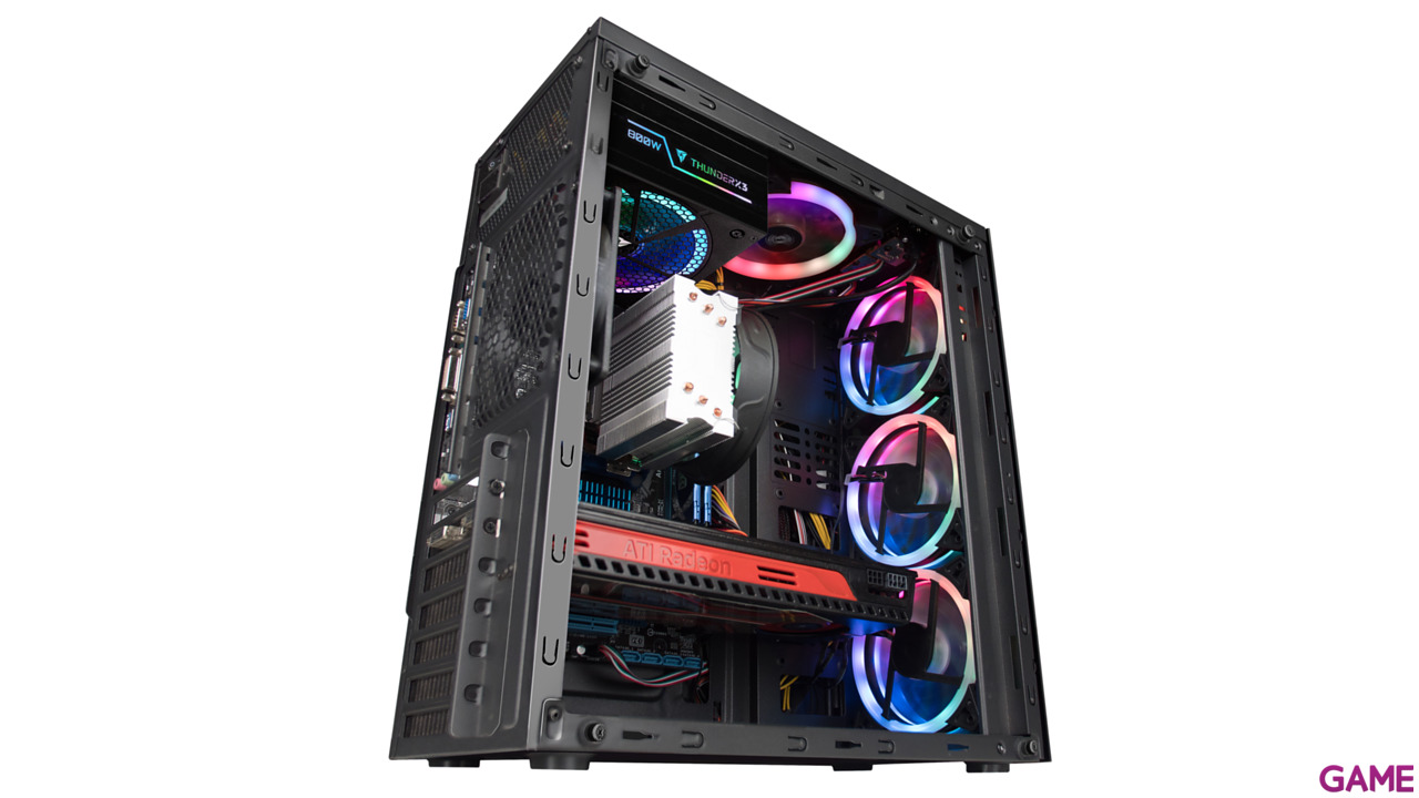 Mars Gaming MCG RGB Cristal Templado ATX-5
