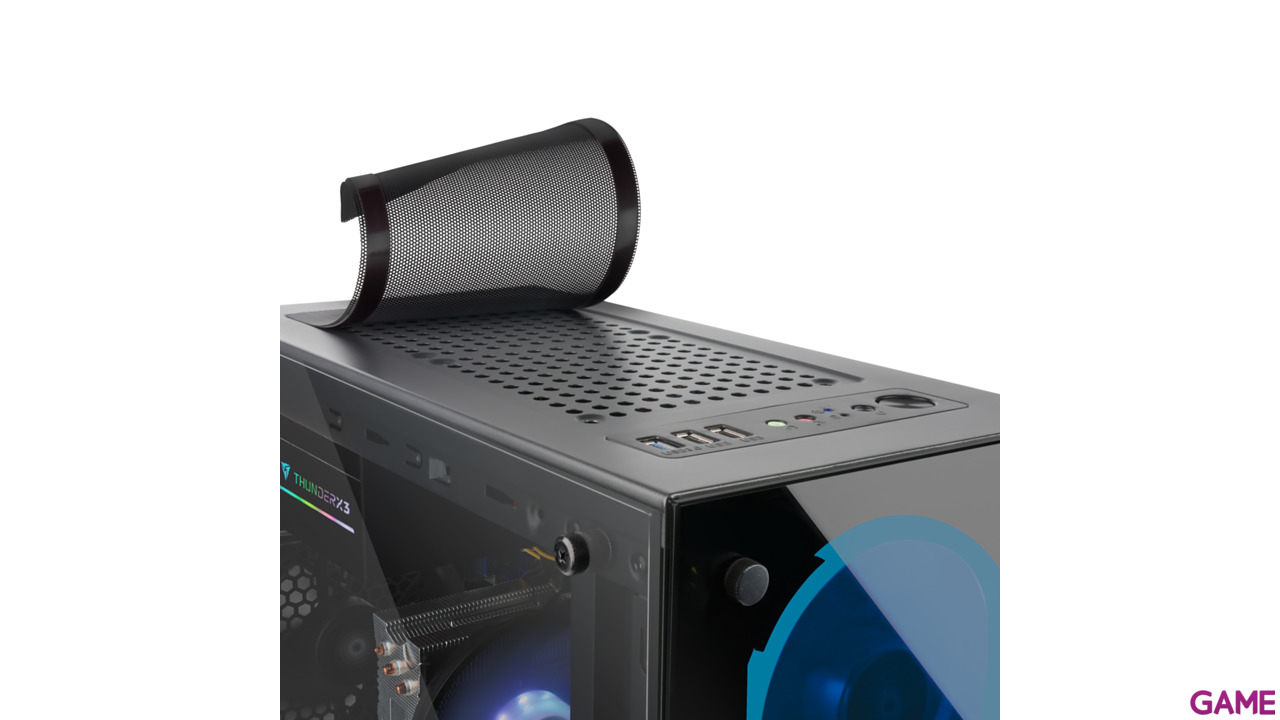 Mars Gaming MCG RGB Cristal Templado ATX-7