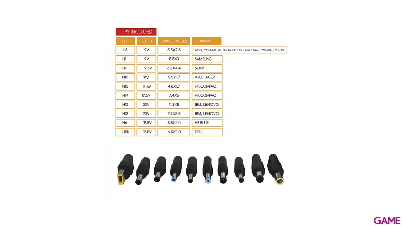 Approx A90BRV4 - Adaptador portátil universal 90W-3