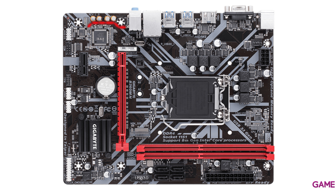 Gigabyte B360M Micro ATX LGA1151 - Placa Base-1