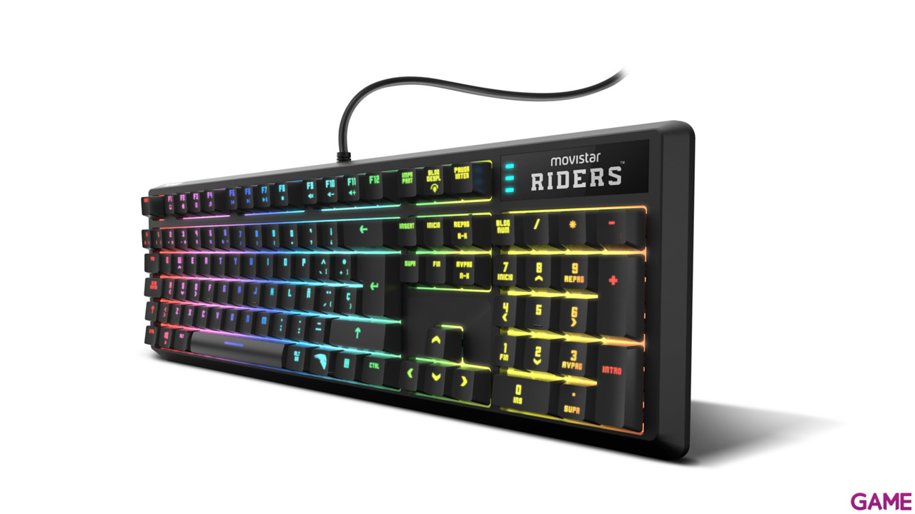 KROM TECLADO RGB MOVISTAR RIDERS Mecánico - Teclado Gaming-2