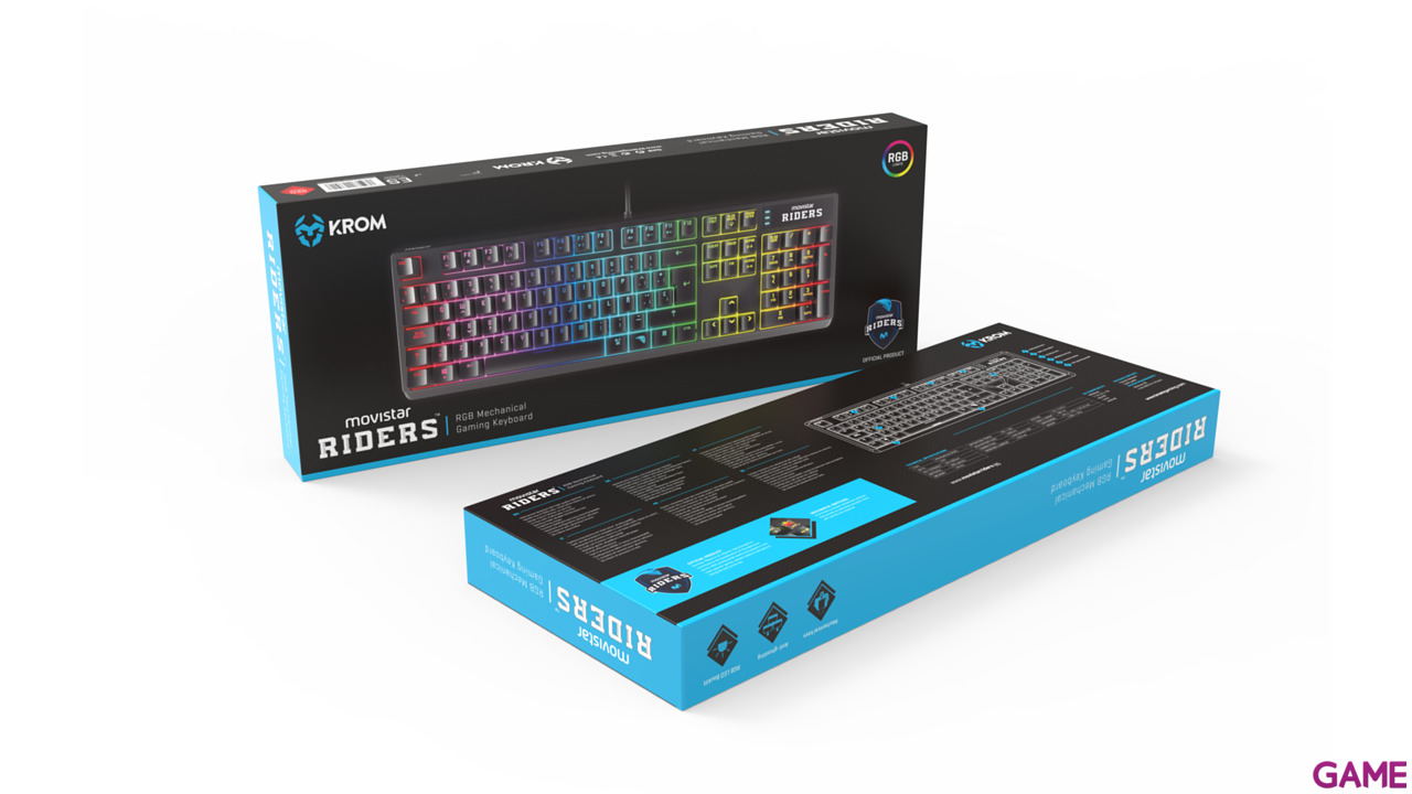 KROM TECLADO RGB MOVISTAR RIDERS Mecánico - Teclado Gaming-6