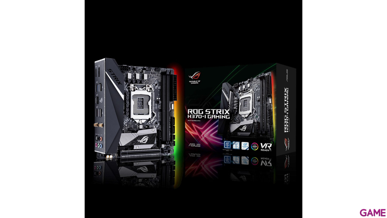 ASUS ROG Strix H370-I Gaming Mini ITX LGA1151 - Placa Base-1