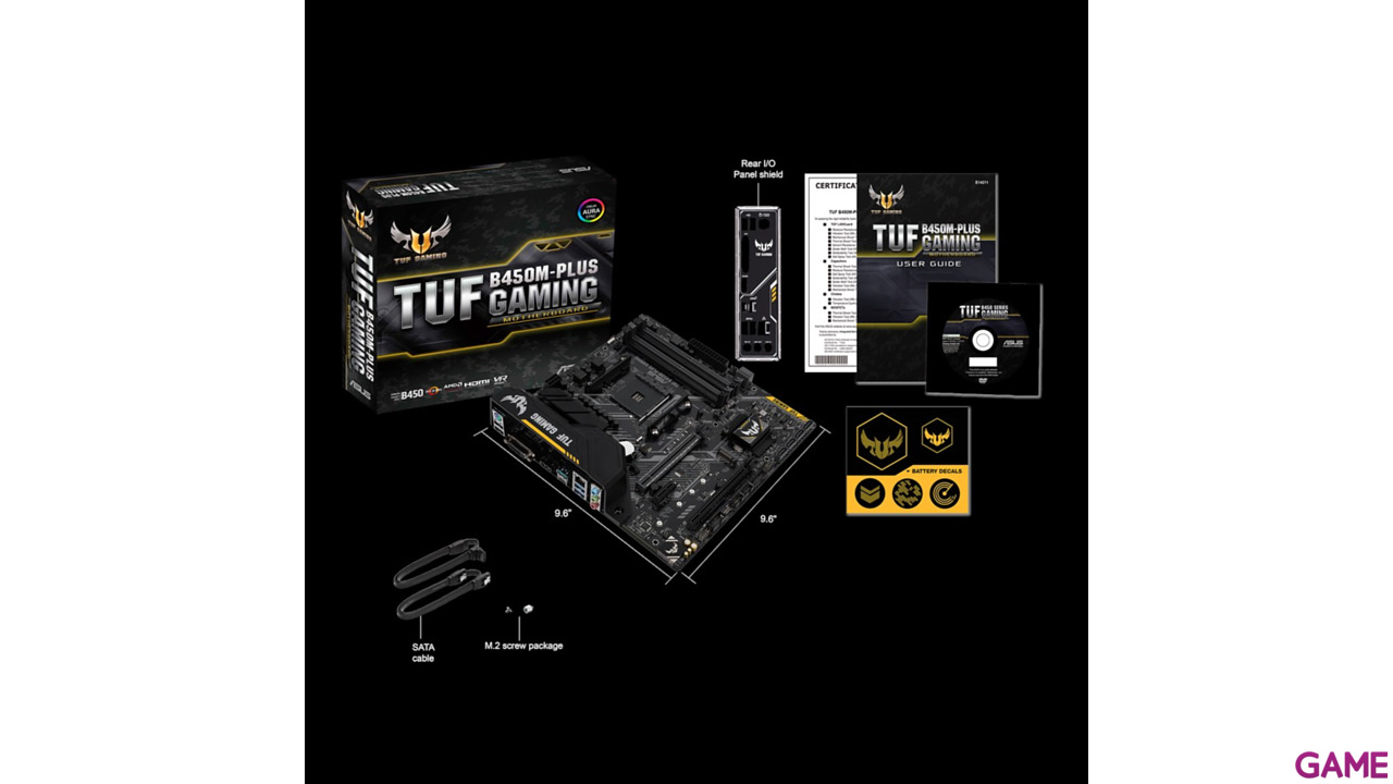 ASUS TUF B450M-Plus Gaming Micro ATX AM4 - Placa Base-10