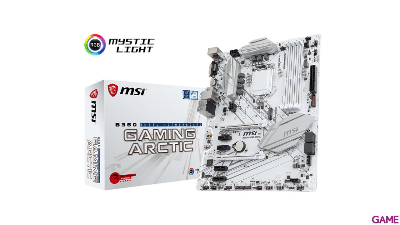 MSI B360 Gaming ARCTIC ATX LGA1151 - Placa Base-4