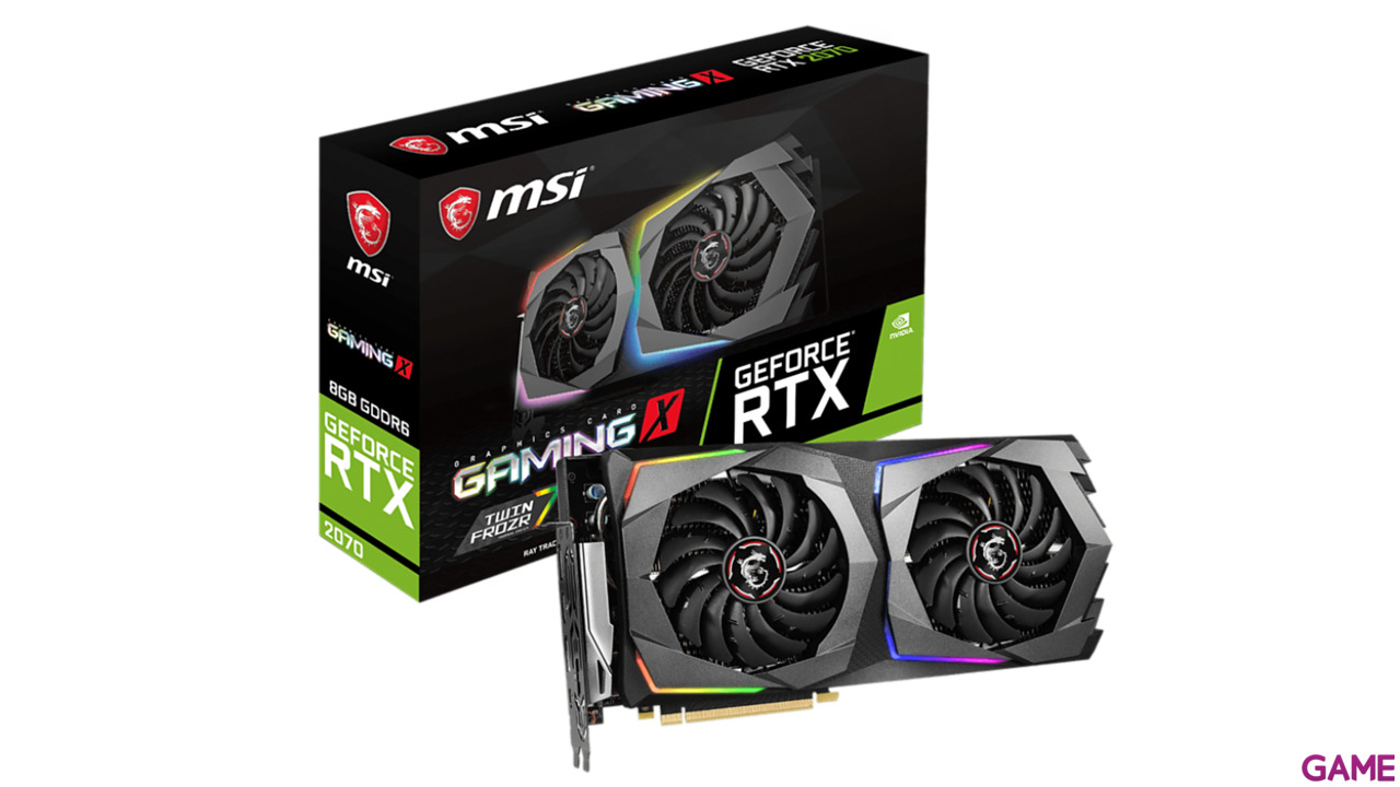 MSI GeForce RTX 2070 GAMING X 8GB GDDR6 - Tarjeta Gráfica Gaming-0