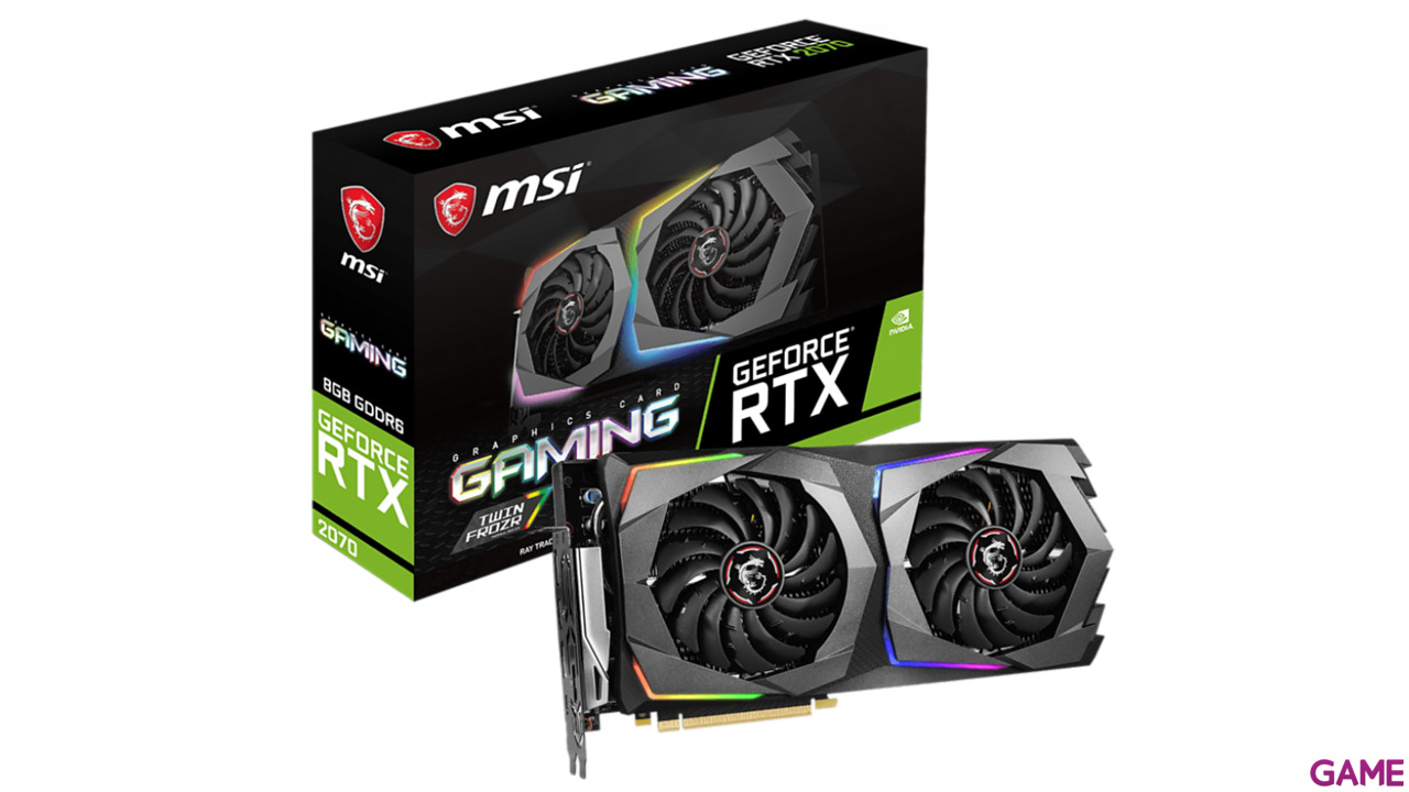 MSI GeForce RTX 2070 GAMING 8GB GDDR6 - Tarjeta Gráfica Gaming-0