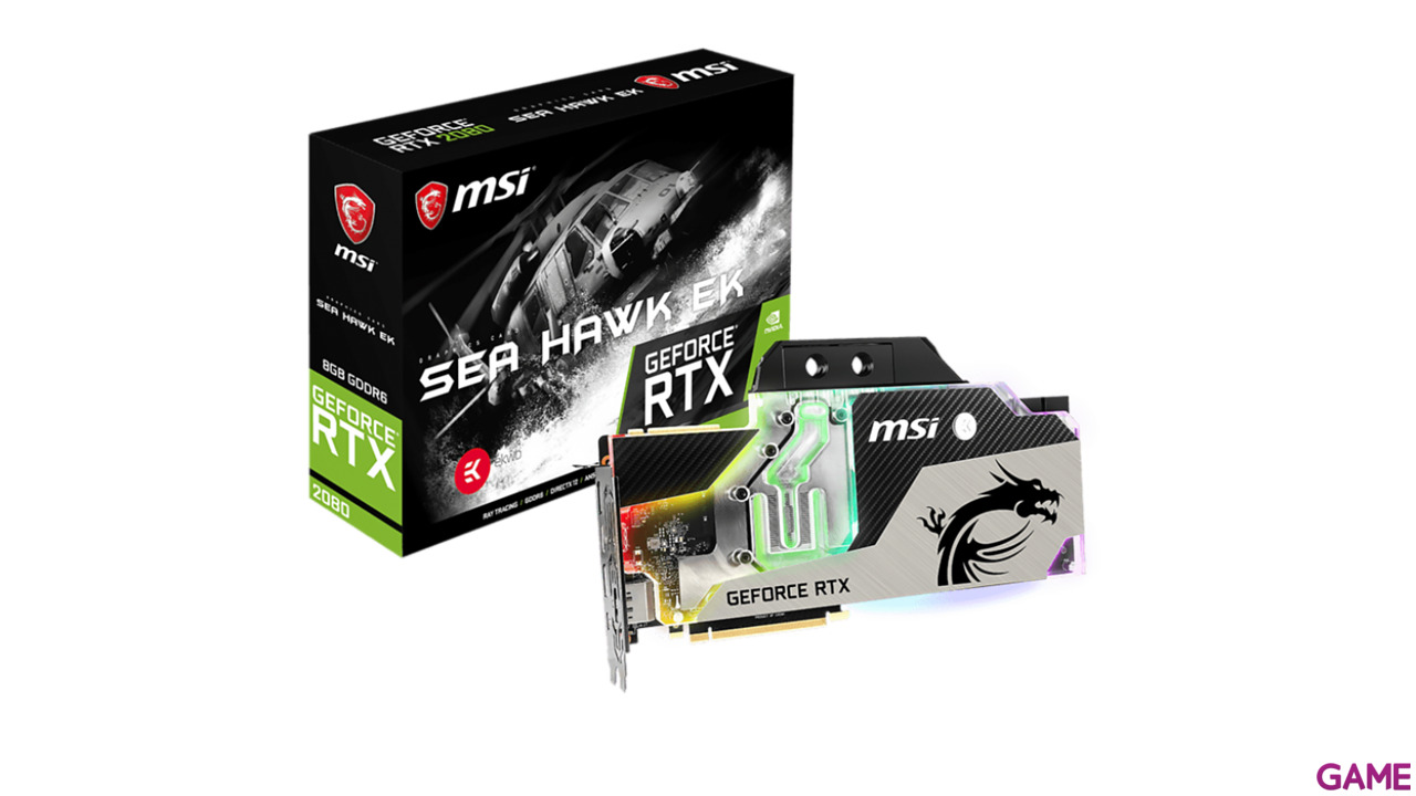 MSI GeForce RTX 2080 SEA HAWK EK X 8GB GDDR6 - Tarjeta Gráfica Gaming-0