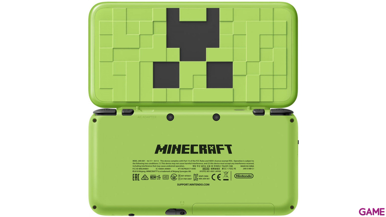 New Nintendo 2DS XL Minecraft Edition + Minecraft (Preinstalado)-2