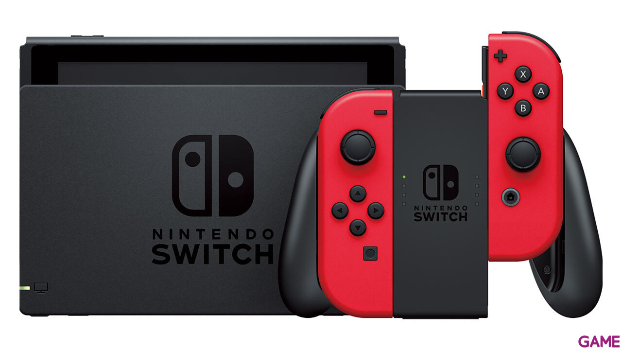 Nintendo Switch + Joy-Con Rojos + Mario Odyssey CIAB-13