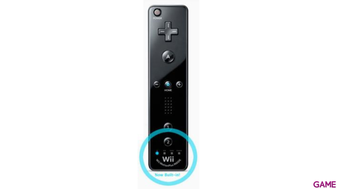 Mando Wii Remote Plus Nintendo Negro-0