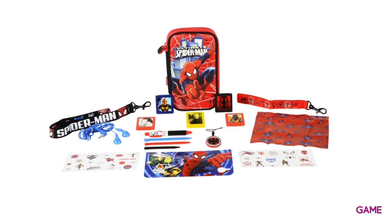 Kit Accesorios 16 en 1 Ultimate Spiderman 3DS-3DSXL-2