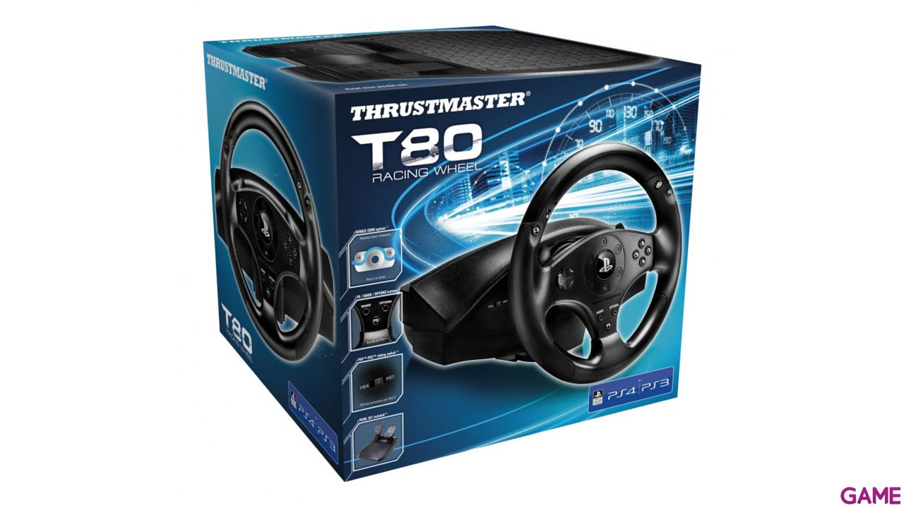 Thrustmaster T80 PS4-PS3 -Licencia Oficial Sony - Volante-1