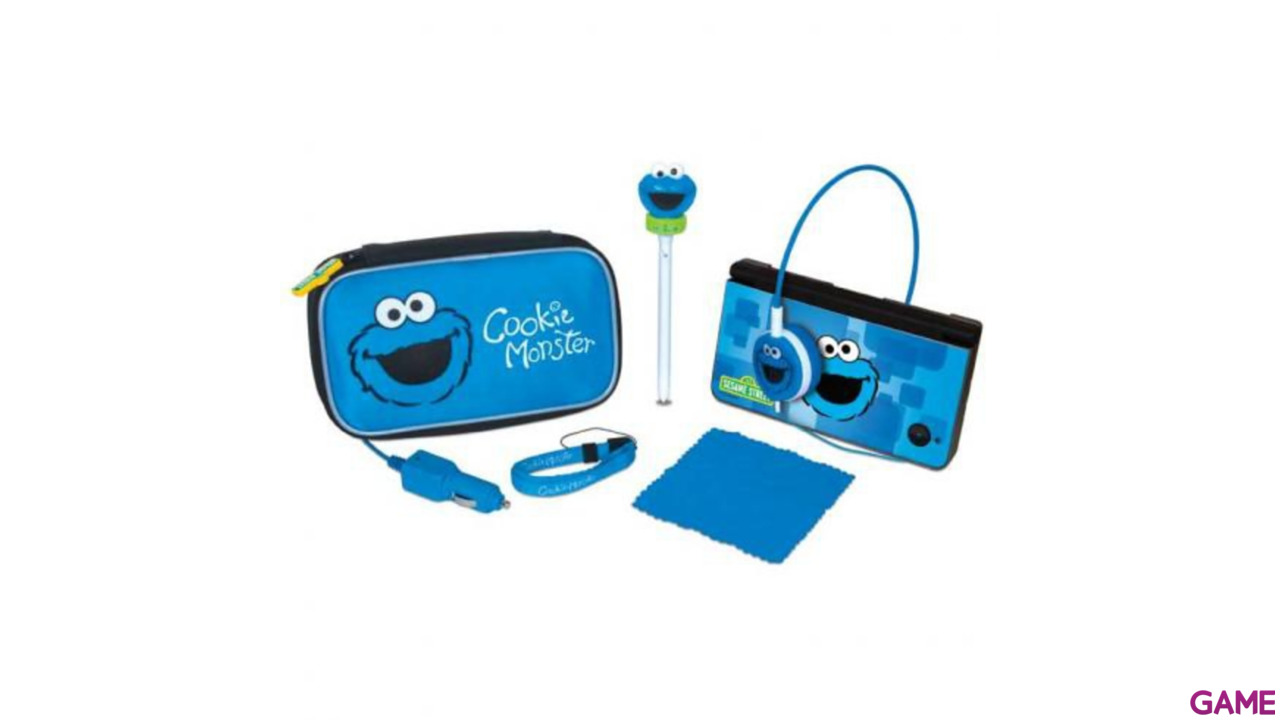Pack de Viaje 7 en 1 3DS XL Cookie Monster-0