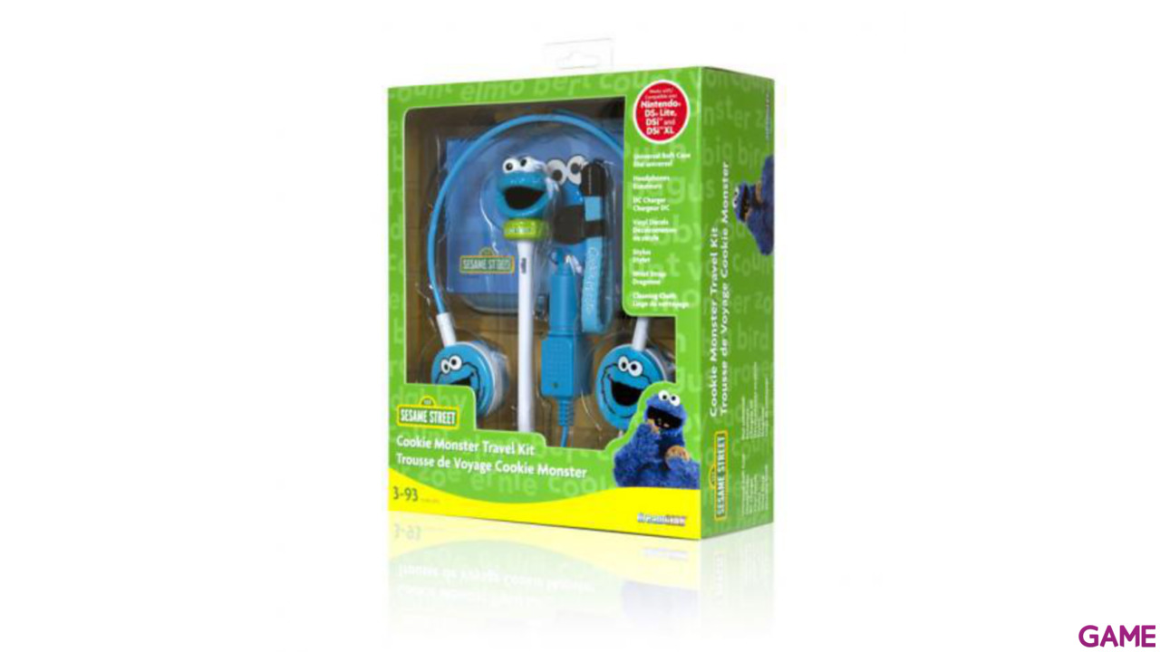 Pack de Viaje 7 en 1 3DS XL Cookie Monster-1