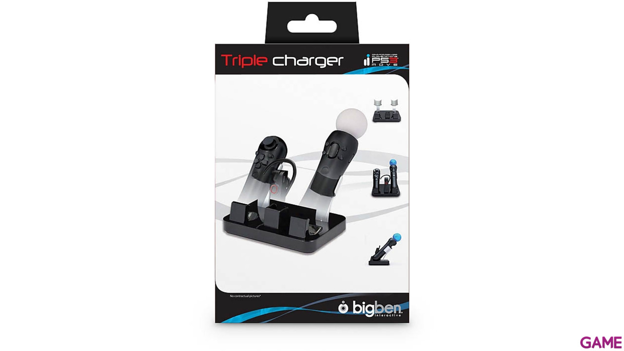 Cargador Triple para PS Move-4