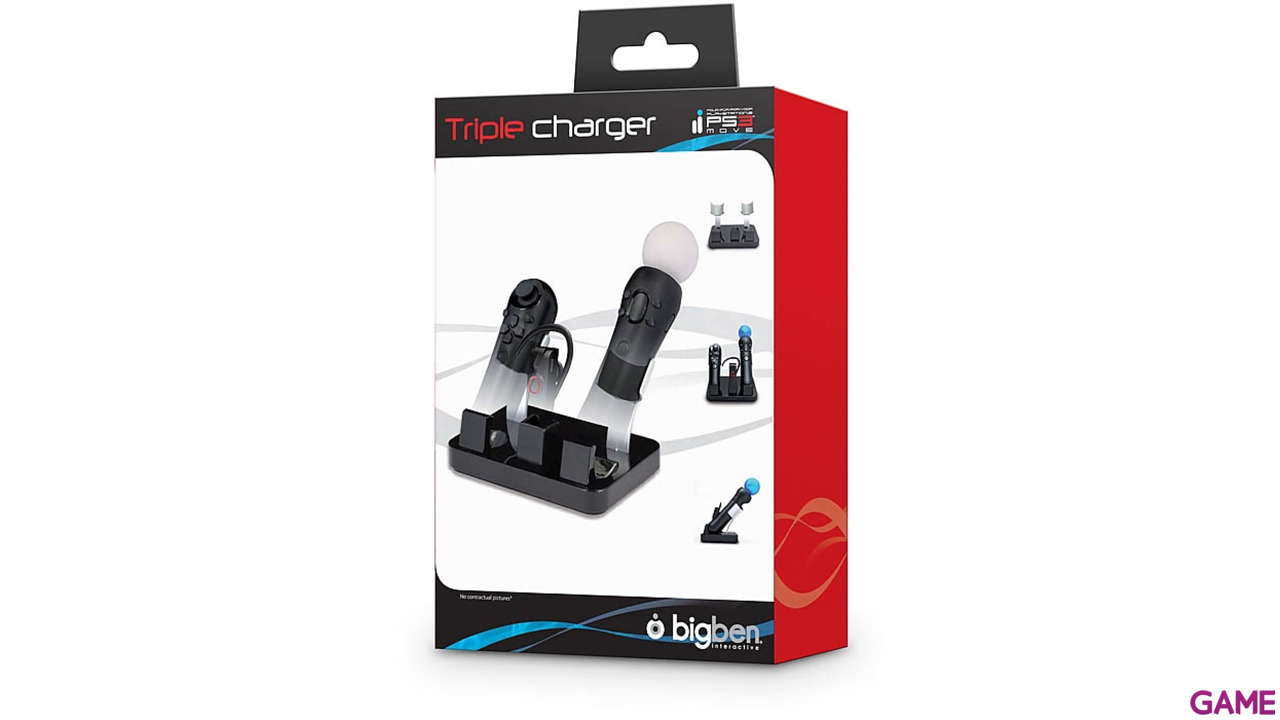 Cargador Triple para PS Move-5