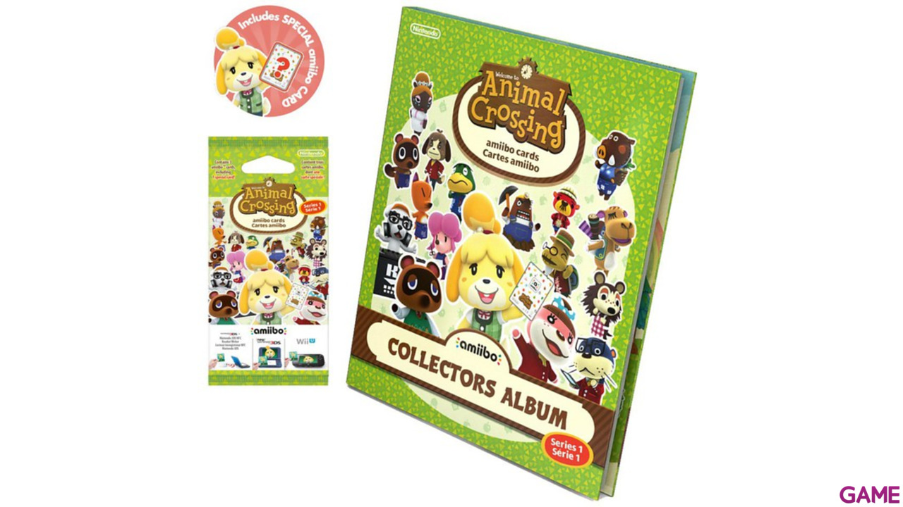 Pack 3 Tarjetas Amiibo Animal Crossing Happy Home Designer + Album-2