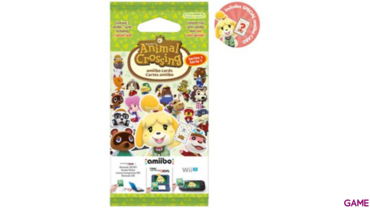 Pack 3 Tarjetas Amiibo Animal Crossing Happy Home Designer + Album-3