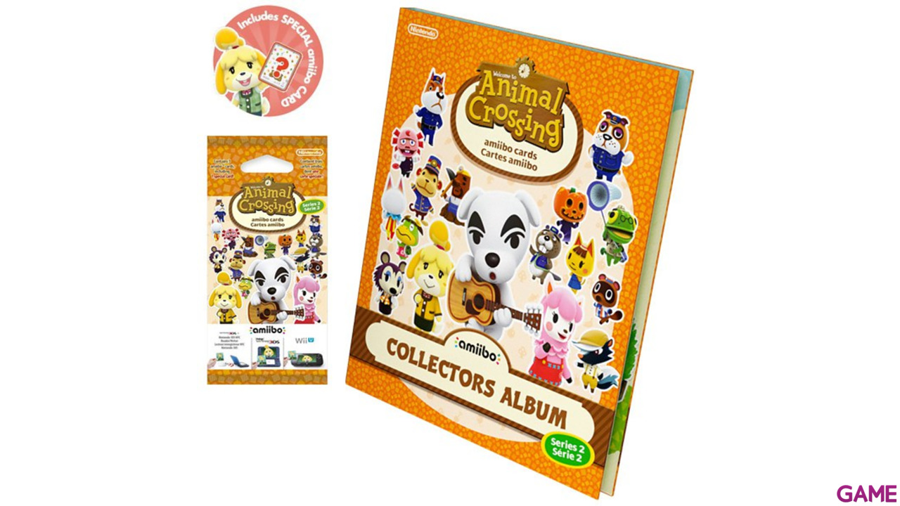 Pack 3 Tarjetas amiibo Animal Crossing HHD + Album - Serie 2-2