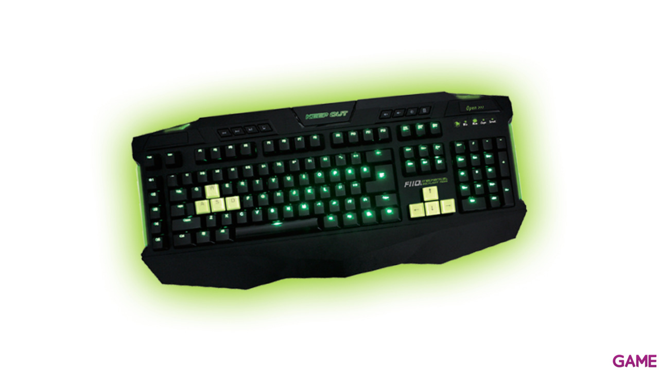 Keep Out F110 Mecánico LED Verde - Teclado Gaming-0