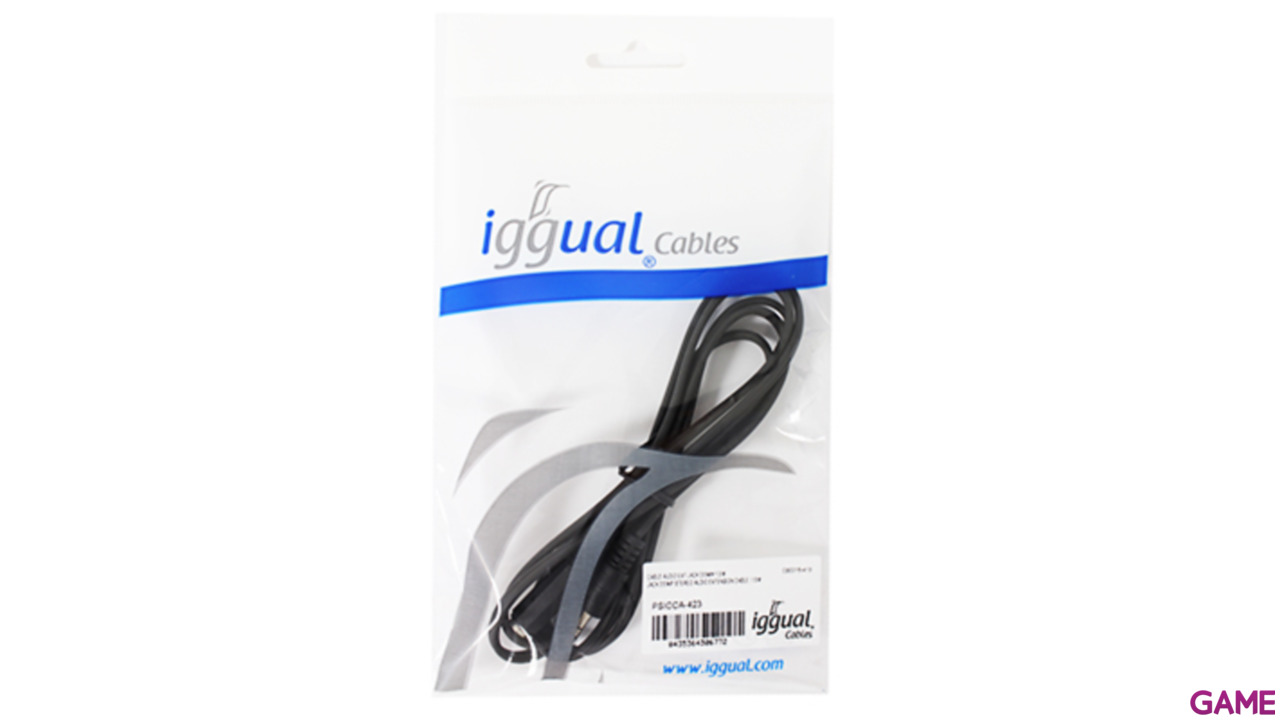 Iggual Cable Audio Ext.Jack 3.5 M-H 1.5m-1