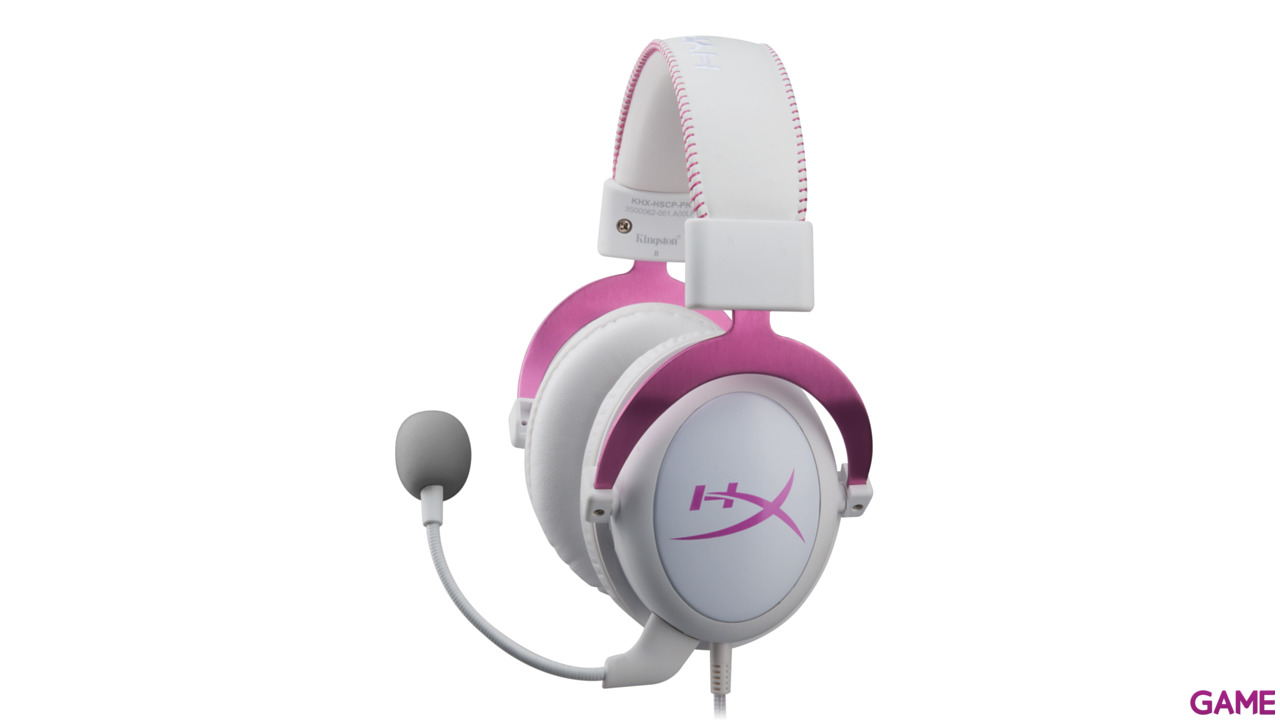 HyperX Cloud II Blanco-Rosa - Auriculares Gaming-6