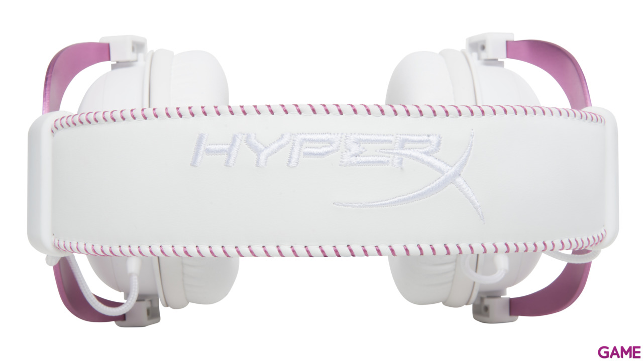 HyperX Cloud II Blanco-Rosa - Auriculares Gaming-7