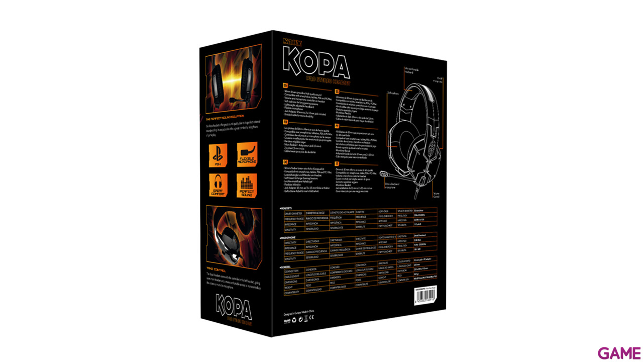 KROM Kopa PC-PS4-PS5-XBOX-SWITCH-MOVIL - Auriculares Gaming-5