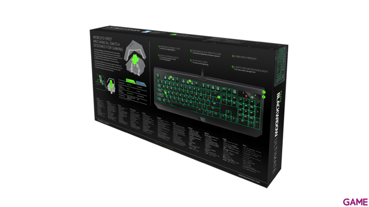 Razer Blackwidow Ultimate Mecánico Switch Green LED Verde - Teclado Gaming-4
