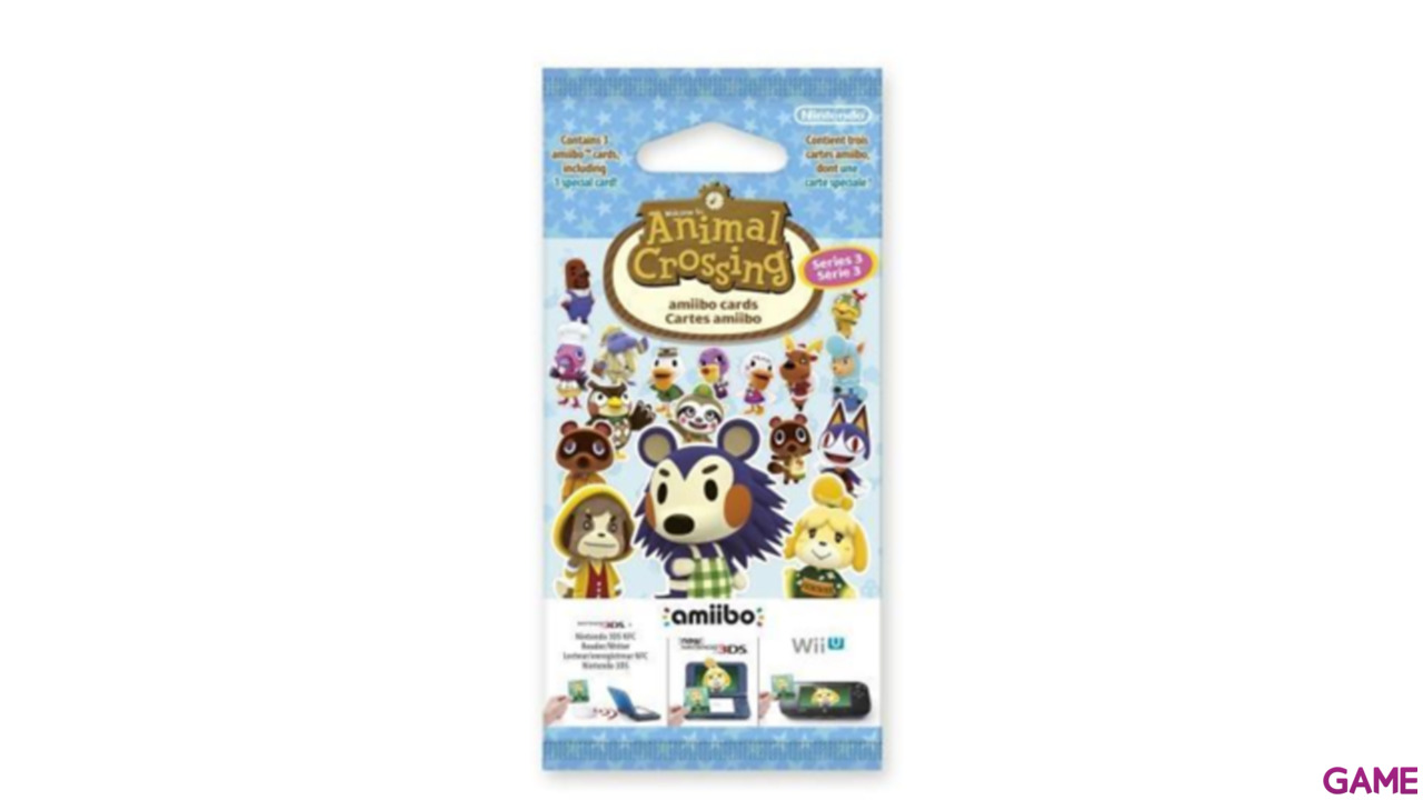 Pack 3 Tarjetas amiibo Animal Crossing - Serie 3-2