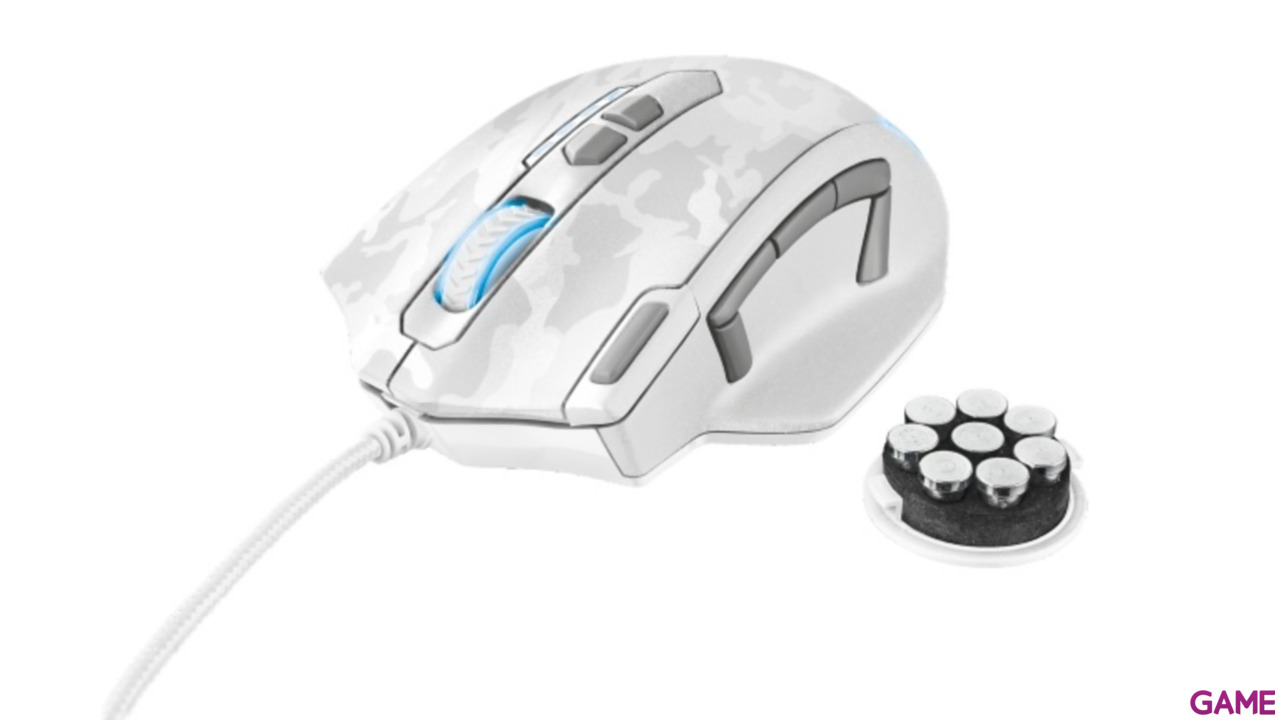 Trust GXT 155W Gaming Mouse White Camouflage - Ratón Gaming-1