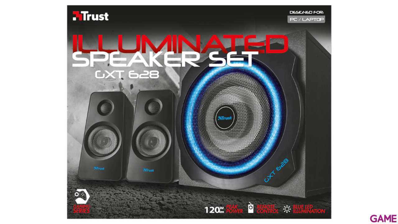 Trust GXT 628 2.1 Illuminated Speaker Set Limited Edition 120W - Altavoces Gaming-3