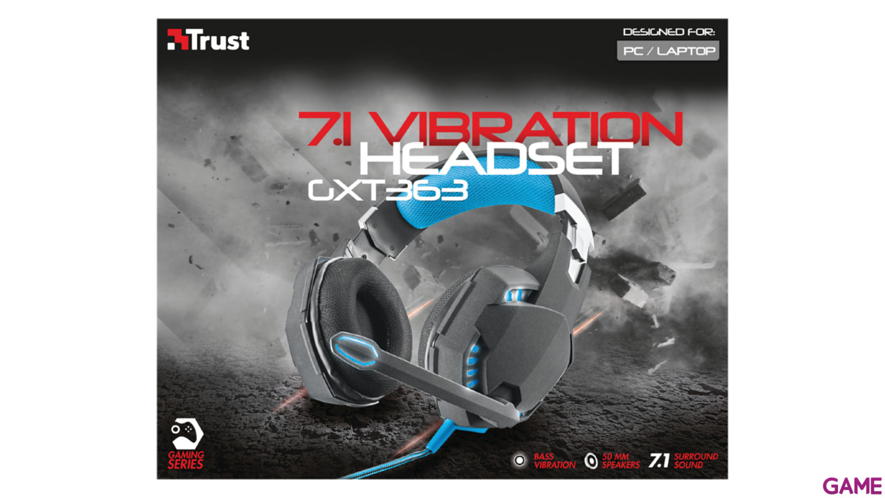 Trust GXT 363 7.1 Bass Vibration USB LED Azul PC-PS4-PS5 - Auriculares Gaming-2