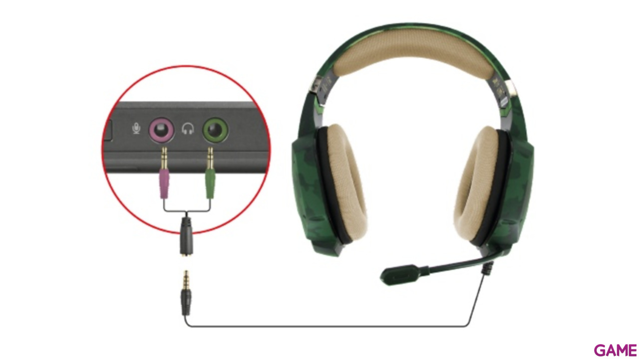 Trust GXT 322C Verde Camouflage - Auricular Gaming - Auriculares Gaming-2